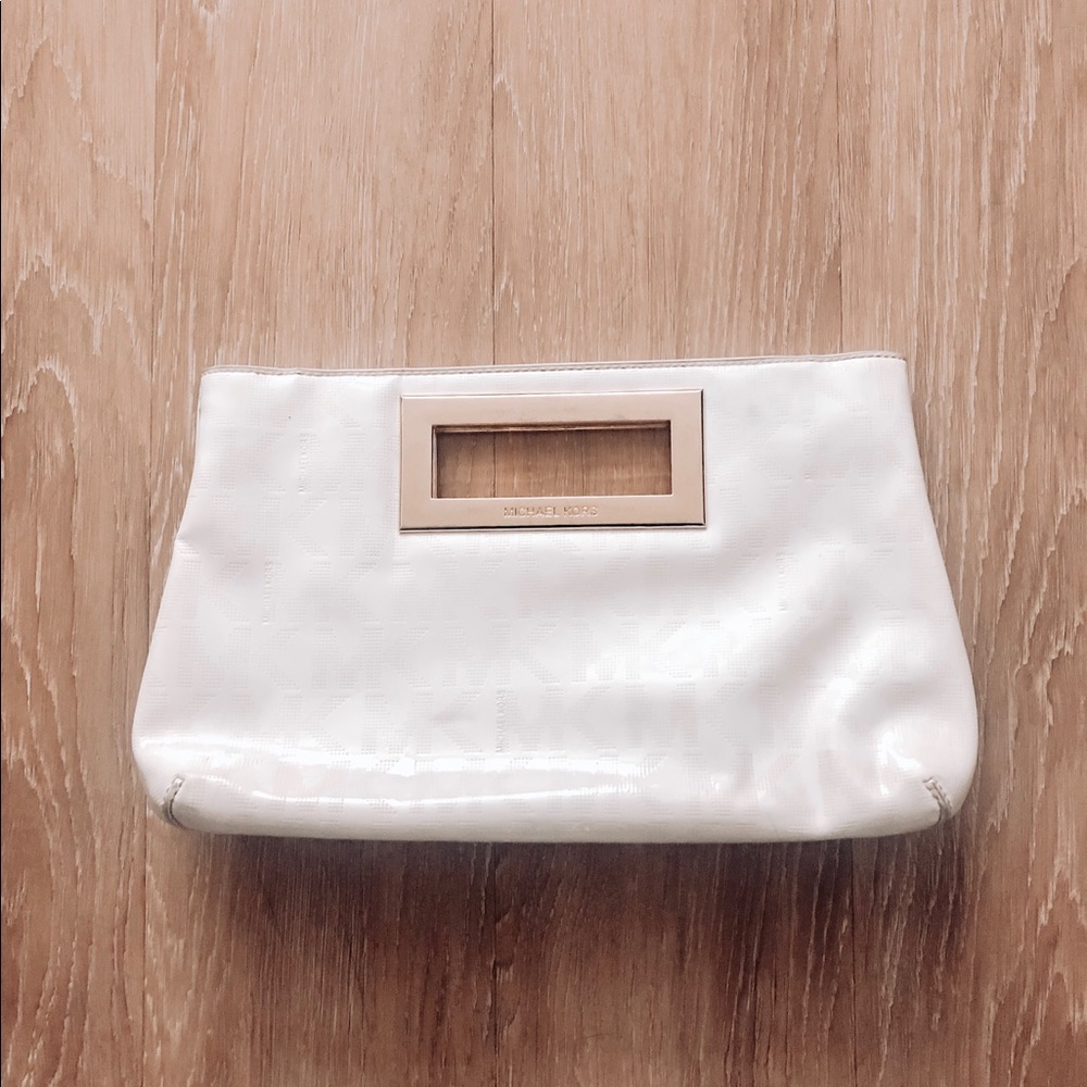Vintage White Michael Kors Clutch